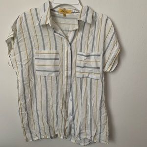 Breezy Striped button down shirt